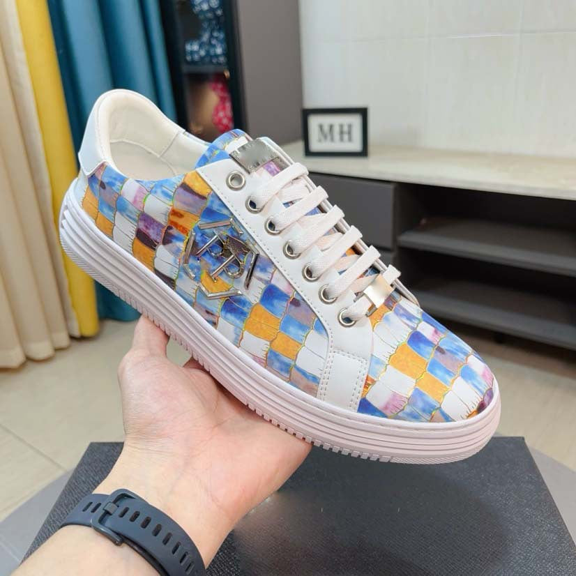 Damen Sneaker Leder Krokodilmuster