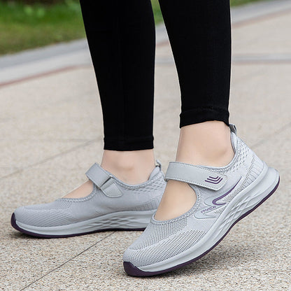 Damen Sneaker Slip-On Klettverschluss