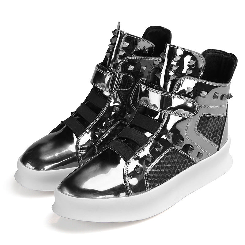 Damen High- Sneaker Netzoptik Rutschfest