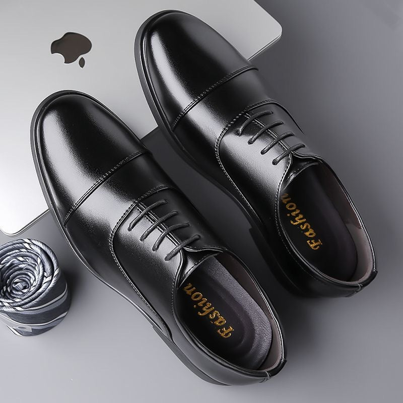 Herren Lederschnürschuhe Klassisch Elegante Ledersohle
