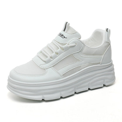 Damen Sneaker Bequem Laufsohle Hoch