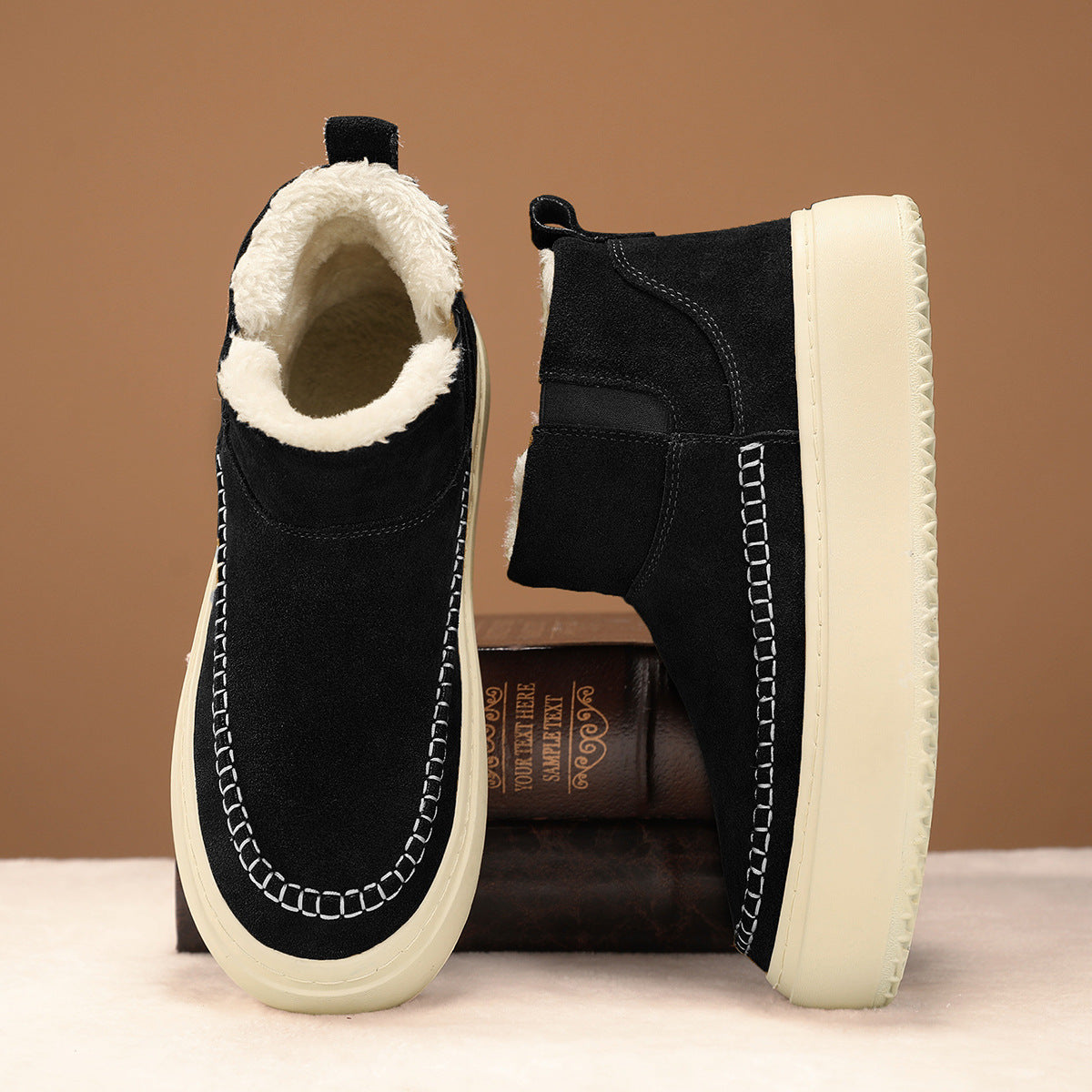 Damen Winterstiefel Warm Elastisch