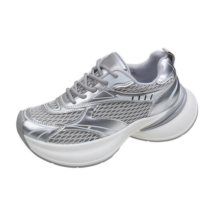 Damen Sneaker Atmungsaktives Netzdesign Sportlich