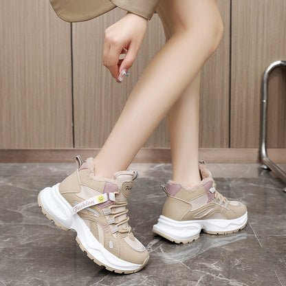 Damen Winter-Sneaker Gefüttert Rutschfest Atmungsaktiv