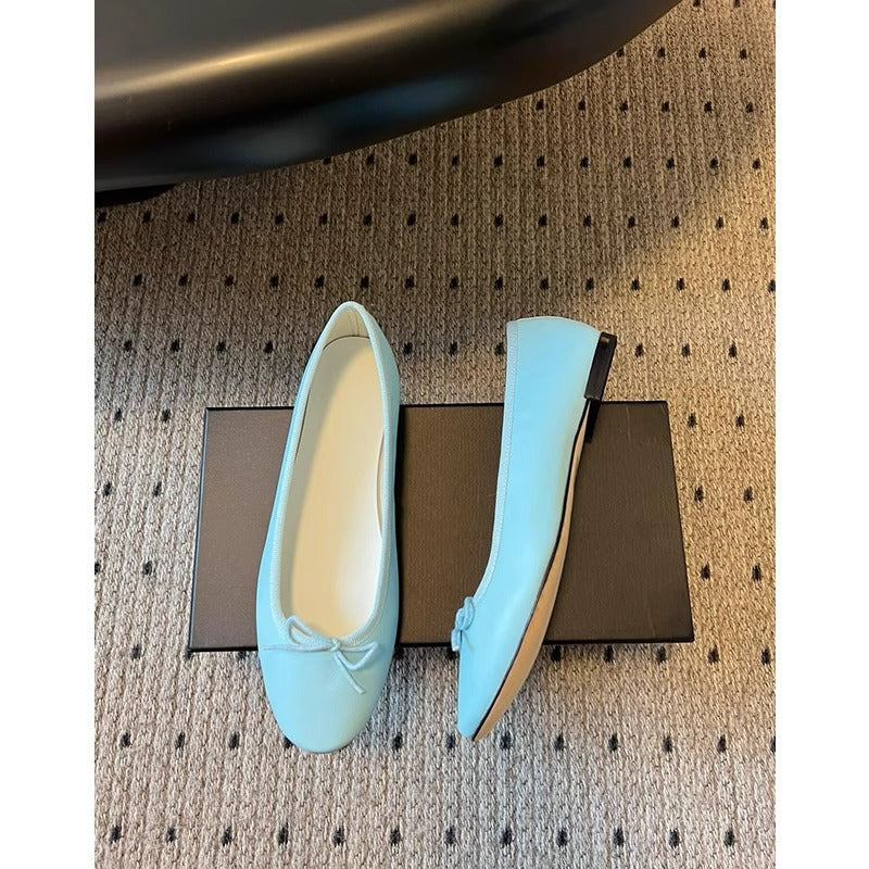 Damen Ballerinas mit Schleifen Detail Komfortabel