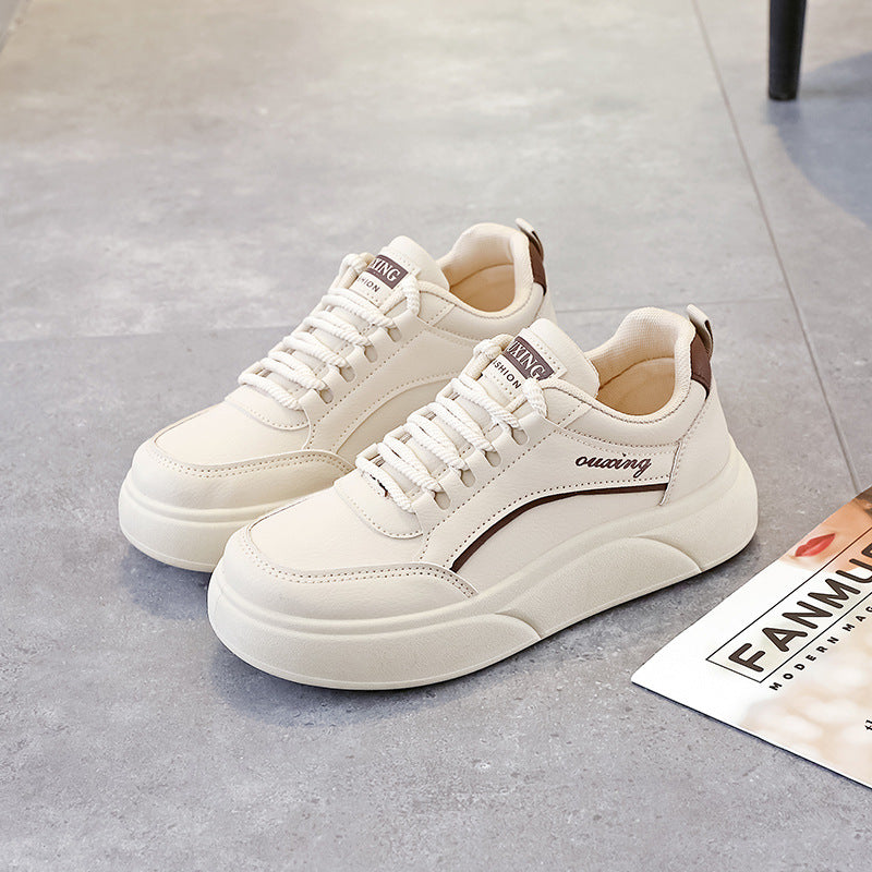 Damen Sneaker Atmungsaktives Mesh Dicke Sohlen