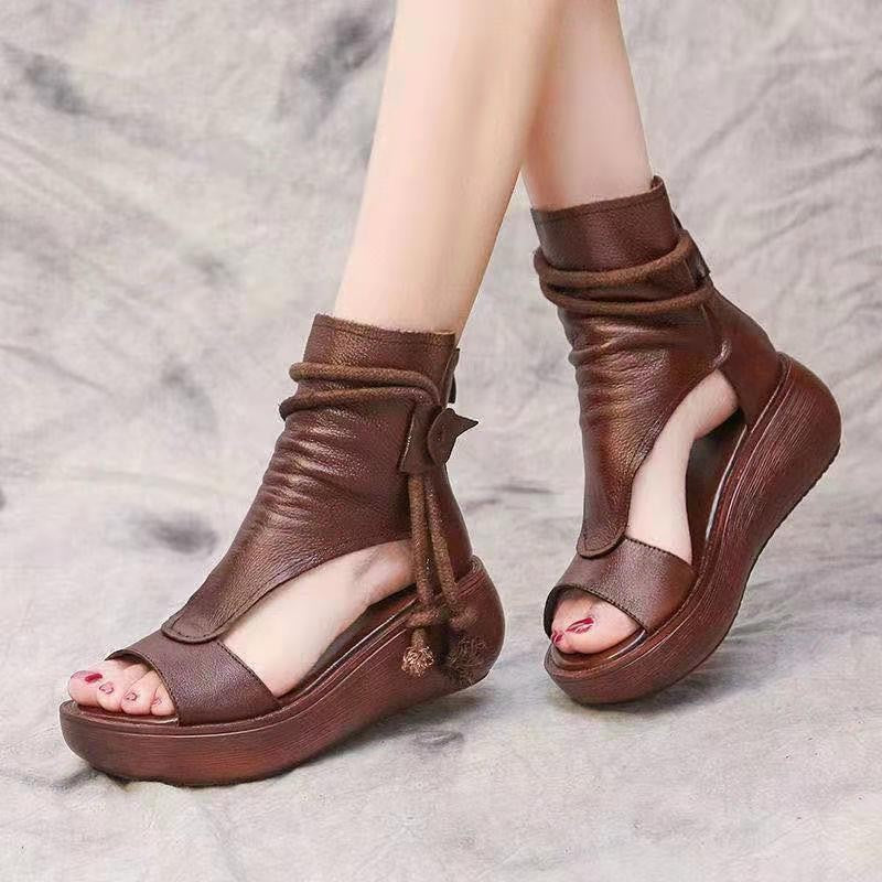 Damen Plateau-Sandaletten Hochzeitsschuhe Moderner Riemen Look wird