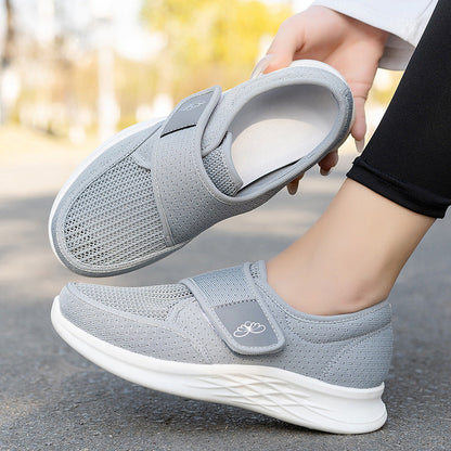 Damen Komfortschuhe Mit Klettverschluss Bequem
