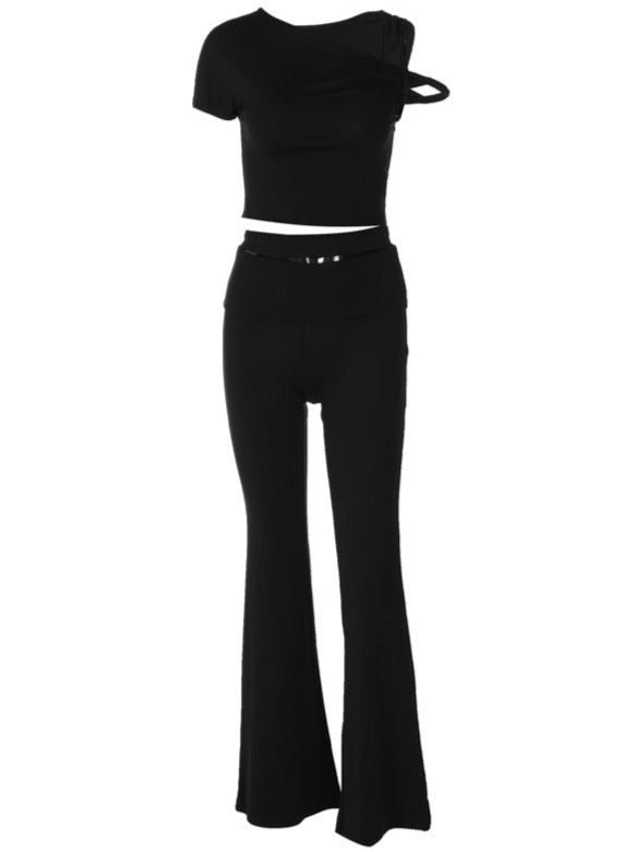 Damen Zweiteilig Asymmetrisch Modern