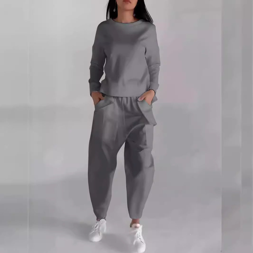 Damen Jogginganzug Sportlich Bequem