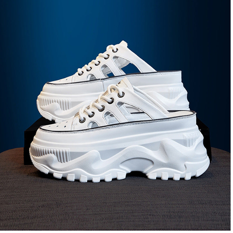 Damen Plateau Sneaker Atmungsaktives Mesh Komfort Dämpfung