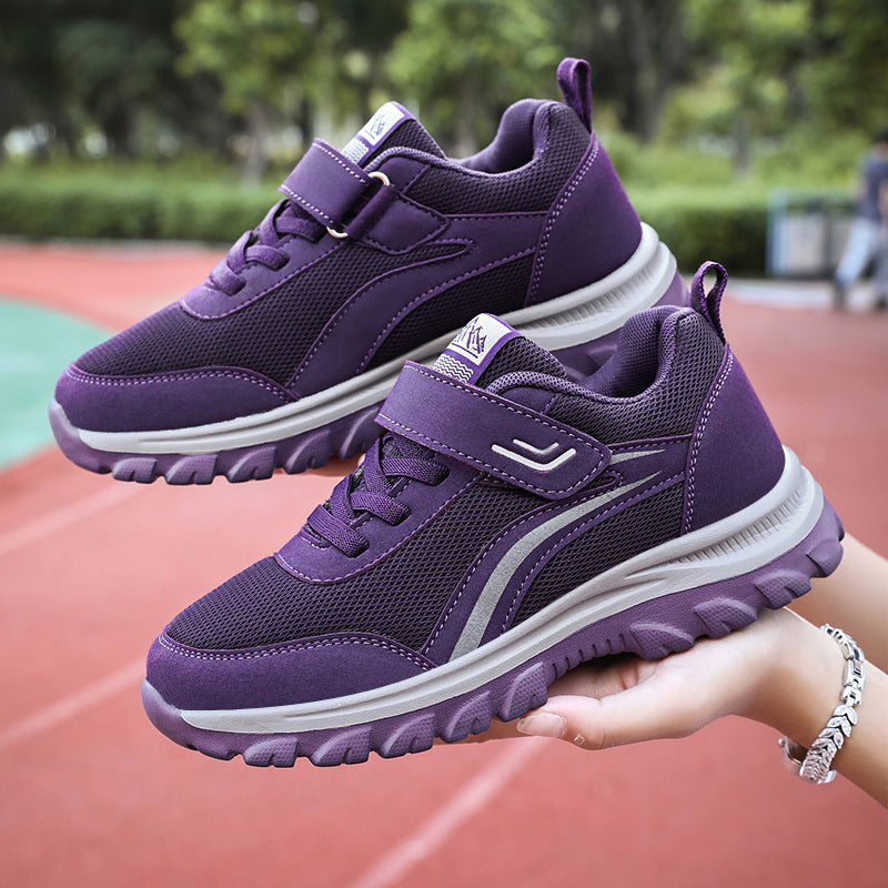 Damen Laufschuhe Atmungsaktives Mesh Klettverschluss Verstellbar