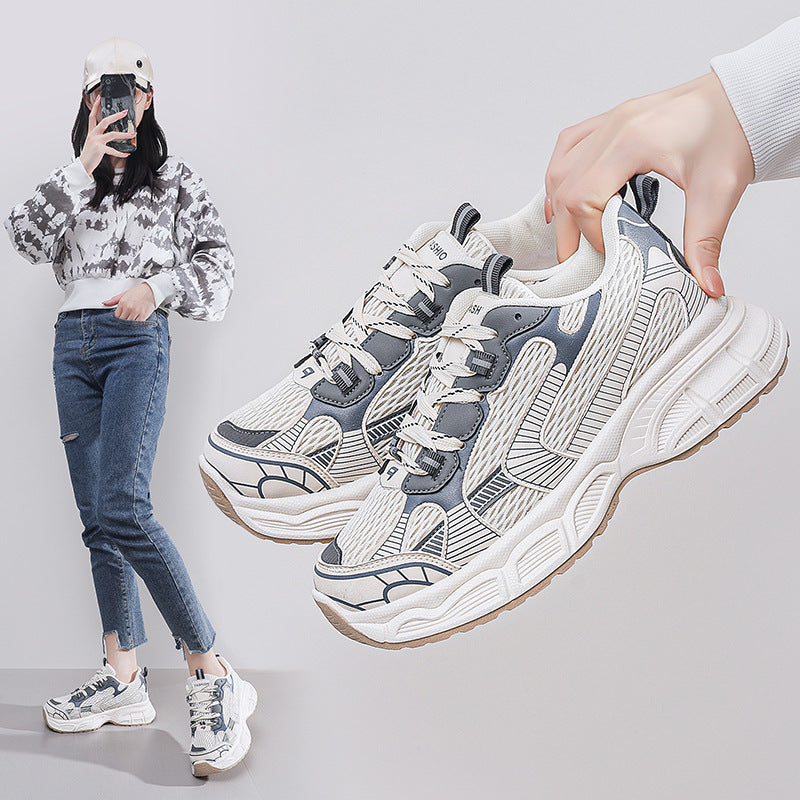 Damen Chunky Sneaker Atmungsaktives Mesh Komfortsohle - Norvielle