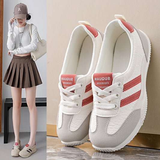 Damen Sneaker Bequeme Freizeitschuhe mit Dämpfung Schwarz - Norvielle