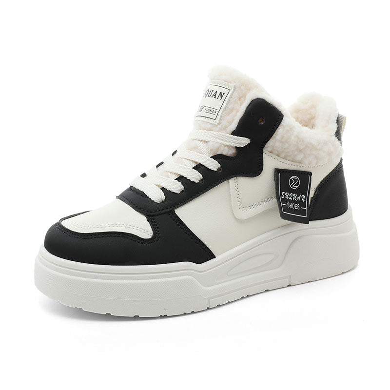 Damen High- Sneaker Sportlich Weiches Innenfutter