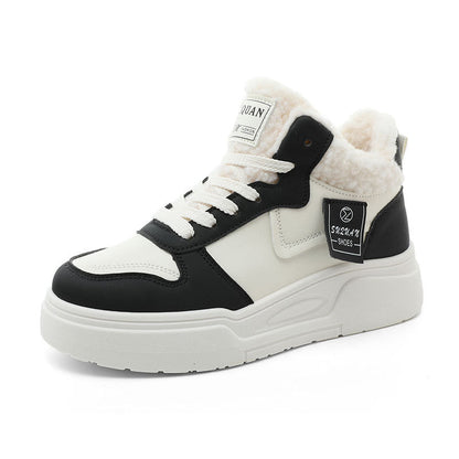 Damen High- Sneaker Sportlich Weiches Innenfutter