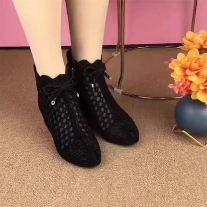 Damen Stiefeletten Atmungsaktives Netz Braun - Norvielle