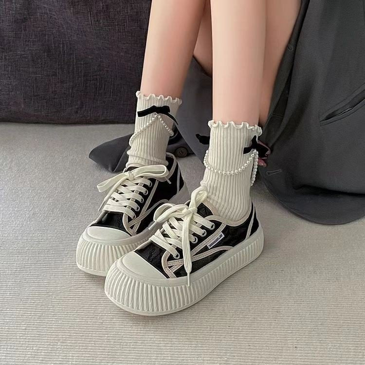 Damen High Heels Plateauschuhe Atmungsaktives Material