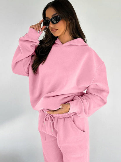 Damen Hoodie Oversized Jogger Set Komfort