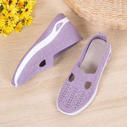 Damen Sneaker Leicht Bequem Slip-On