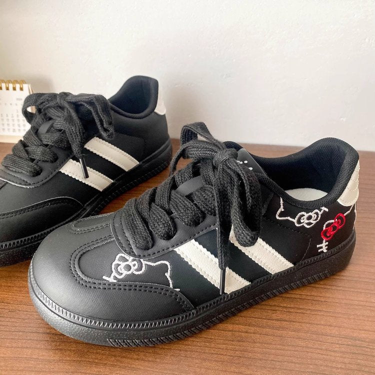 Damen Sneaker Hello Kitty Weiches Leder