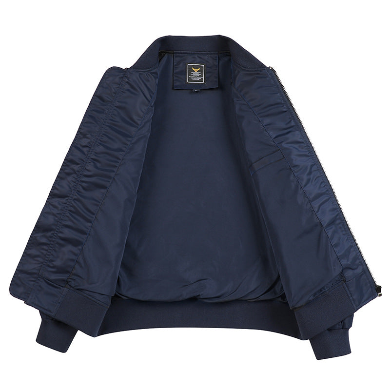 Herren Bomberjacke Elastisch Mit Taschen Sportlich