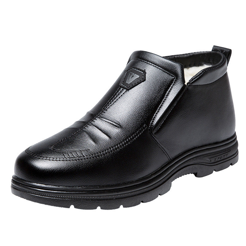 Herren Leder-Stiefeletten Rutschfeste Sohle