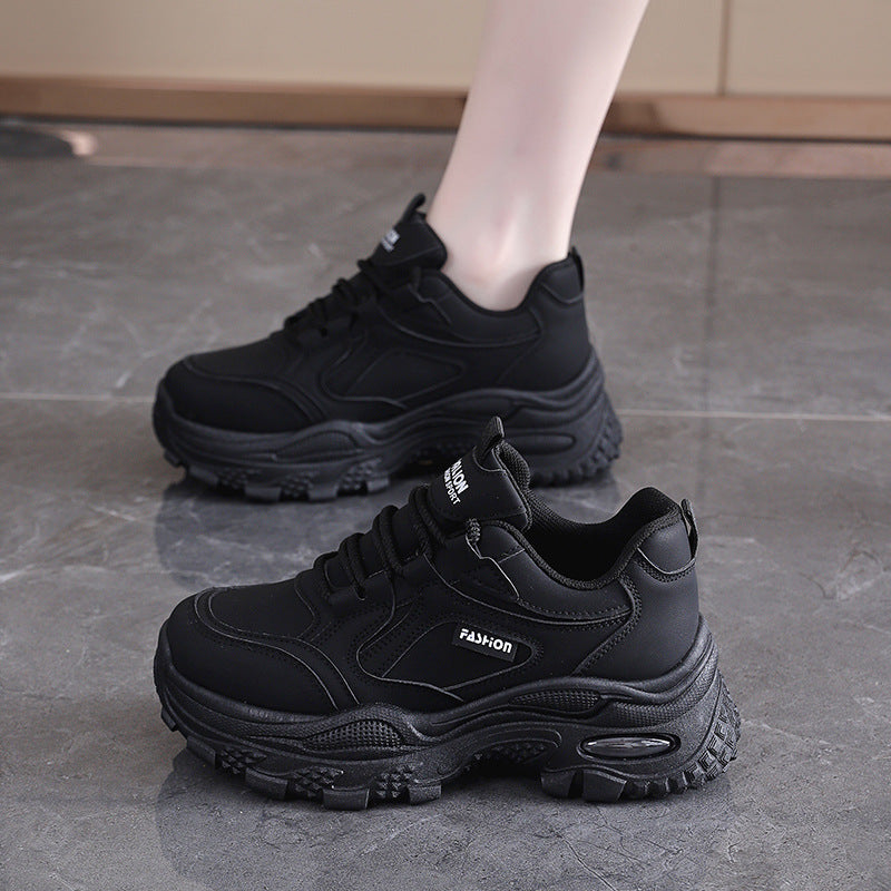 Damen Chunky Sneaker High Heel Schuhe