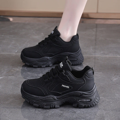 Damen Chunky Sneaker High Heel Schuhe