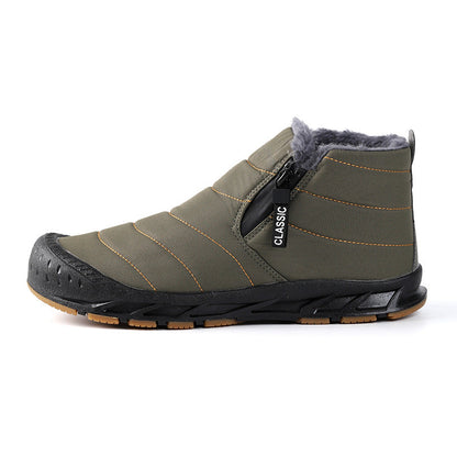 Damen Winterstiefel Gefüttert Rutschfest Klettverschluss
