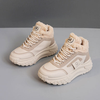 Damen Hochgeschnittene Sneaker Kuscheliges Innenfutter Rutschfeste