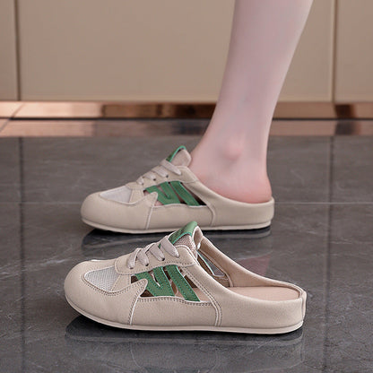 Damen Sneaker Atmungsaktives Obermaterial Offener Fersenbereich