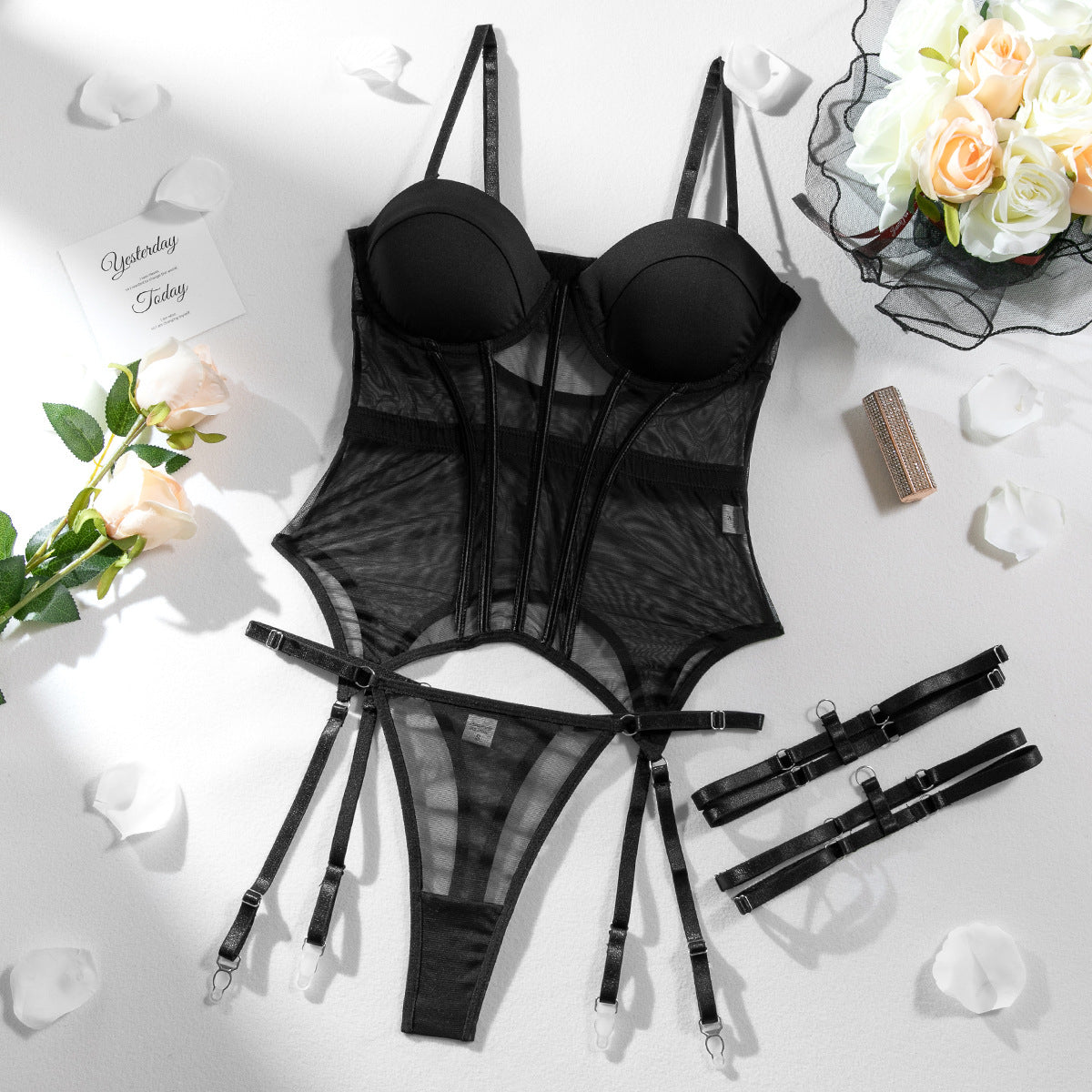 Damen Dessous-Set Bügel-BH Spitze
