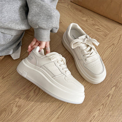 Damen Plateau Sneaker Komfortabel Ergonomisch