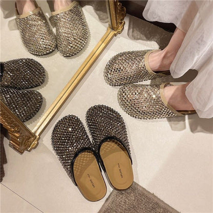 Damen Sandalen Glitzernd Sommer Schuhe - Norvielle