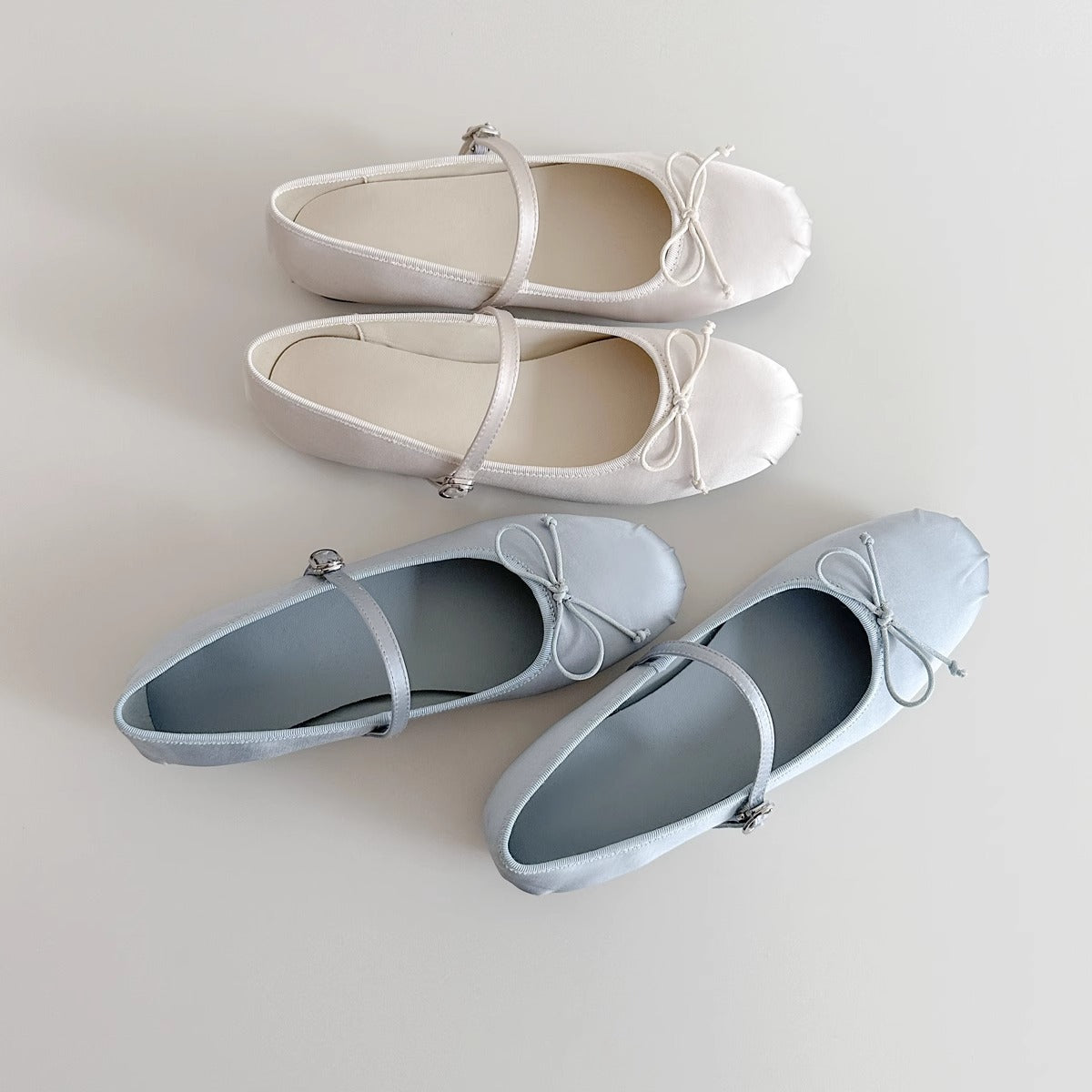 Damen Ballerinas Bequem Verstellbare Riemen