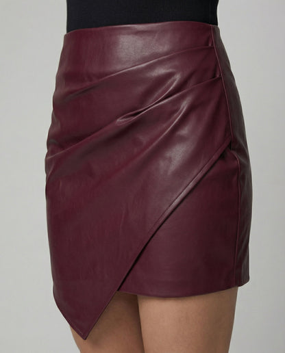 Damen Kunstlederrock Heidi Look