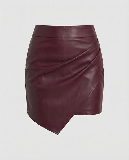 Damen Kunstlederrock Heidi Look