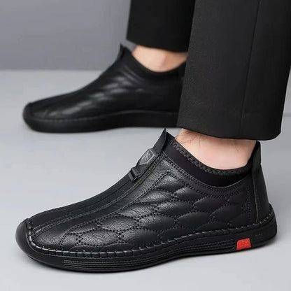 Herren Stiefeletten Weich Reißverschluss Bequem