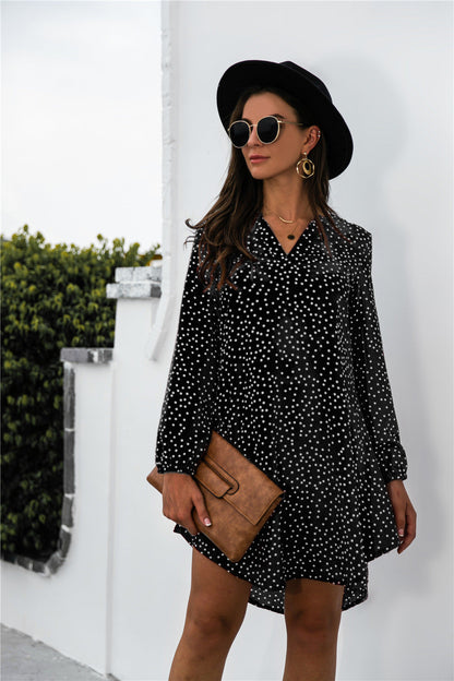 Damen Sommerkleid Polka Dots Elegant - Norvielle