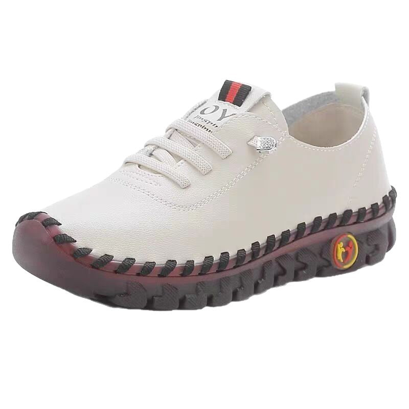 Damen Schnürschuhe Leder Bequem
