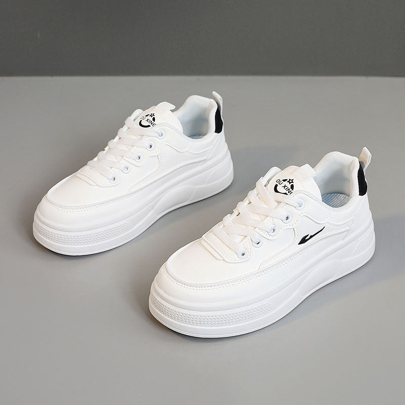 Damen Plateau Sneaker Komfortabel Sportlich Höhe