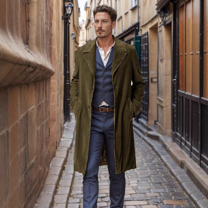 Herren Wollmantel Elegantes Design