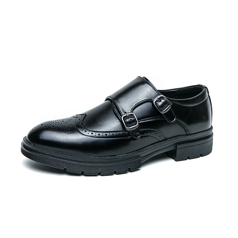 Damen Monk Schuhe Leder Elegantes Design