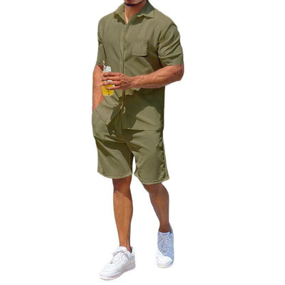 Herren Kurzoverall Lässig Sommer Taschen
