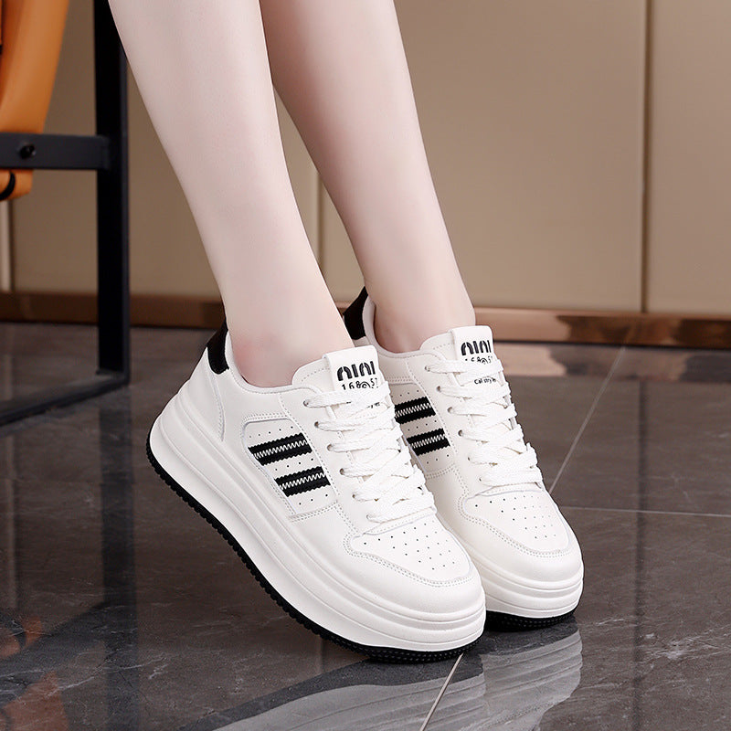 Damen Plattform Sneaker Moderner Stil