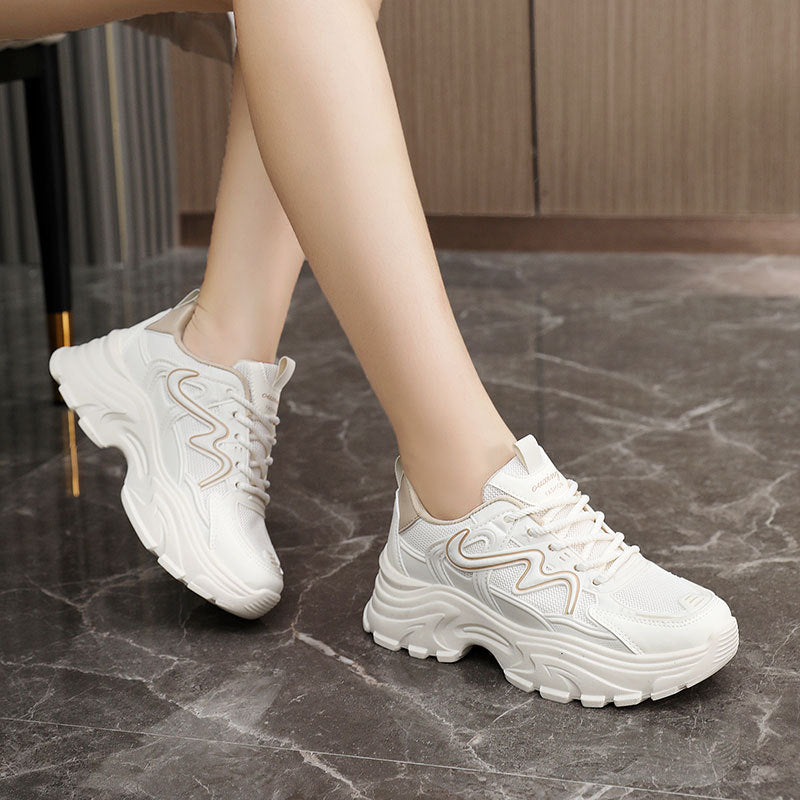 Damen Laufschuhe Chunky Atmungsaktives Material Komfort