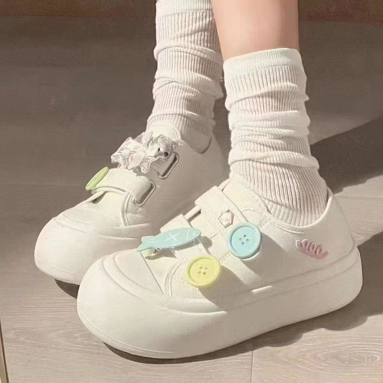 Damen Plateau Slipper Modisch Verspielt Dekoriert