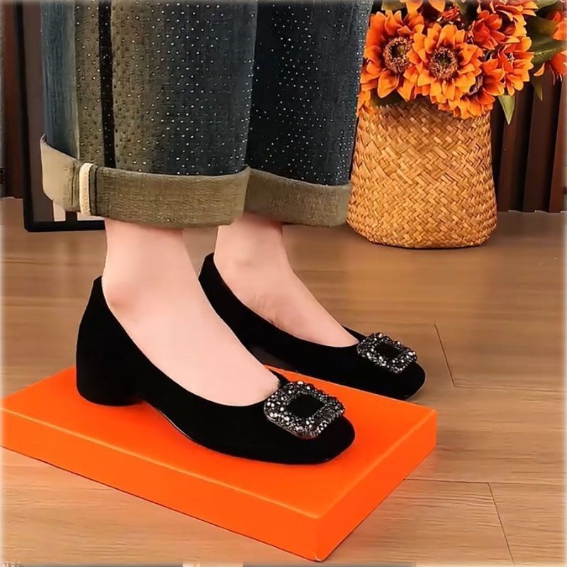 Damen Ballerinas Mit Schmuckapplikation Elegante Glitzer Schuhe