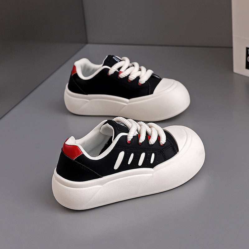 Damen Sneaker Sportlich Atmungsaktiv Dicke Sohle